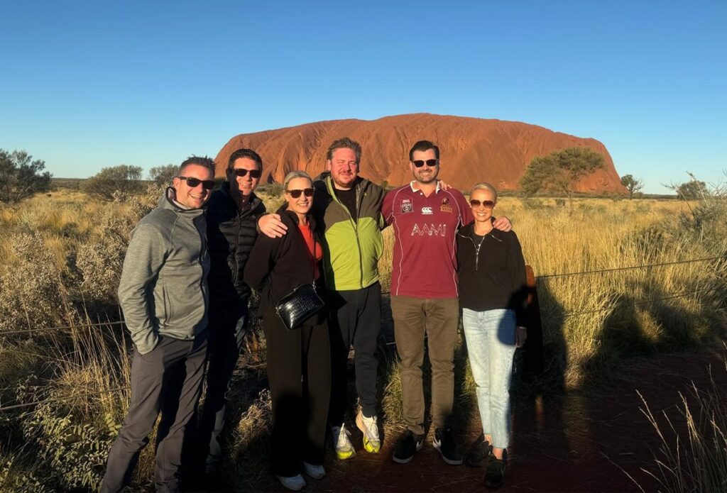 Davidson Executive Team at Uluru for the Yalari Leadership Camp