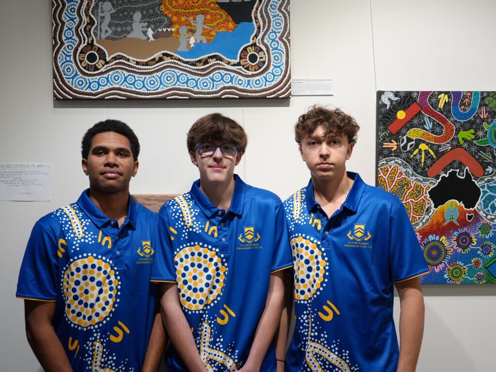 Yalari students at the 'Pay It Forward' Art Show during NAIDOC Week