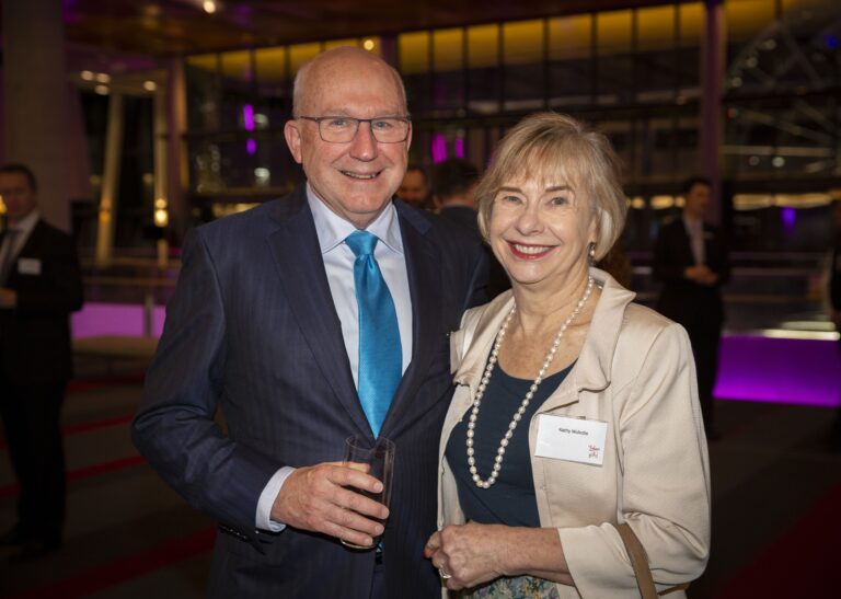 Ted and Cathy McArdle, volunteers at the Yalari Brisbane Gala Dinner